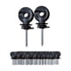 thumbnail image 2 of 100 Piezas De Aisladores Para Cercas Eléctricas, Cercas Prémium, Postes Circulares, Aisladores De Madera, Color Negro, 2 of 5