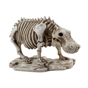 Magideal - Estatua De Esqueleto De Hipopótamo, Escultura Animal, Decoración De Halloween, Artesanía Creativa, Adorno De Escritorio Para Dormitorio, Estante, Sala
