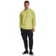 thumbnail image 2 of Sudadera con capucha Under Armour Rival Fleece para hombre, color amarillo lima/blanco, XXL, 2 of 5