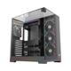 thumbnail image 1 of Gabinete Gamer XYZ Tesseract, Vidrio Panorámico 3D, Doble Cámara, 4x Fans ARGB, ATX, Black, 1 of 8