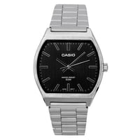 Reloj Casio Para Hombre Analógico Estándar De Acero Inoxidable Con Esfera Negra Y Cuarzo Mtp-B140D-1A