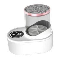 Magideal - Limpiador De Brochas De Maquillaje Eléctrico, Limpiador Automático De Brochas Cosméticas, Todo Tipo De Brochas, Máquina De Limpieza Rápida Para Viajes