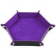 thumbnail image 4 of Bandeja De Dados Caja De Almacenamiento De Cuero Plegable Soporte De Almacenamiento De Escritorio Morado, 4 of 5