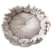 Magideal - Cama Mullida Para Perros Y , Alfombrilla Ajustable Cálida, Suministros Para Perros Y Medianos, Forma Forma Forma , Ligera, Cómoda Para Invierno, - Punto Gris Claro