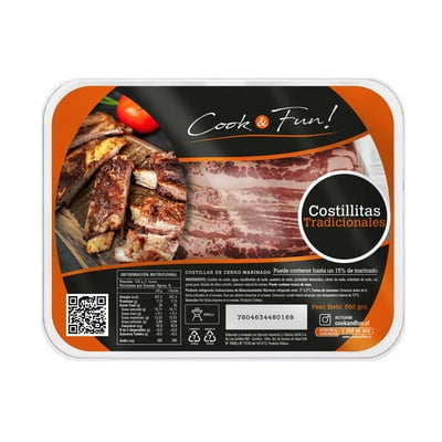 Costillitas De Cerdo Tradicionales 560 G Cook And Fun