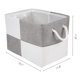 thumbnail image 4 of Cubo de Almacenamiento REGALWOVEN, 1 Unidad de Caja de Almacenamiento de Algodón con Asas para Estantes y Armario, Cesta de Almacenamiento Plegable para Organizar Ropa Gris 15.7*11.8*11.8in, 4 of 6