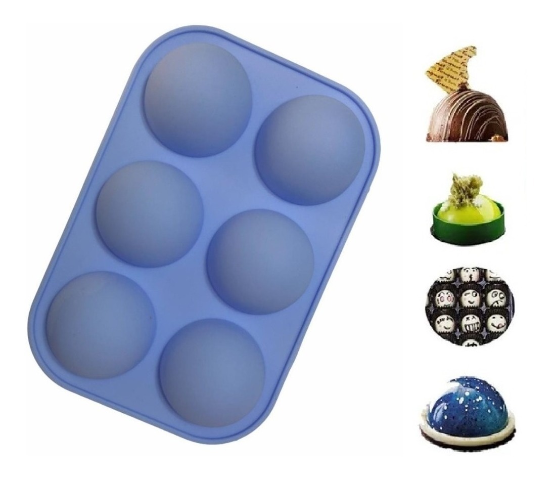 Genérico - Molde De Silicona Media Esfera Molde Silicona Media Esfera