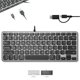 thumbnail image 1 of Teclado Macally con Hub USB‑C/A de 78 teclas Gris Espacial, 1 of 7