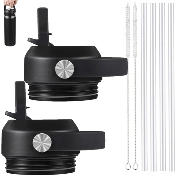 Tapa con pajilla FLORAPELL, pack de 2, para Yeti 18‑64 oz, libre de BPA