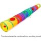 thumbnail image 4 of Túnel para gatos Ace One, tubo plegable para mascotas, juguete para jugar en interiores y exteriores, ideal para hacer ejercicio, esconderse, entrenar y correr, con pelota divertida y dos agujeros par, 4 of 7