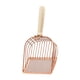 thumbnail image 4 of Palas de metal para arena de gatos, palas antiadherentes para arena de mascotas con mango de madera, palas para sustrato, palas para arena de gatos, palas para arena de gatos Oro rosa, 4 of 5