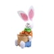 thumbnail image 5 of Cesta Divertida De Conejo De Pascua, Huevos, Cesta De Regalo De Dulces, Decoración Artesanal, Pantalones Azules Para El Hogar, 5 of 5
