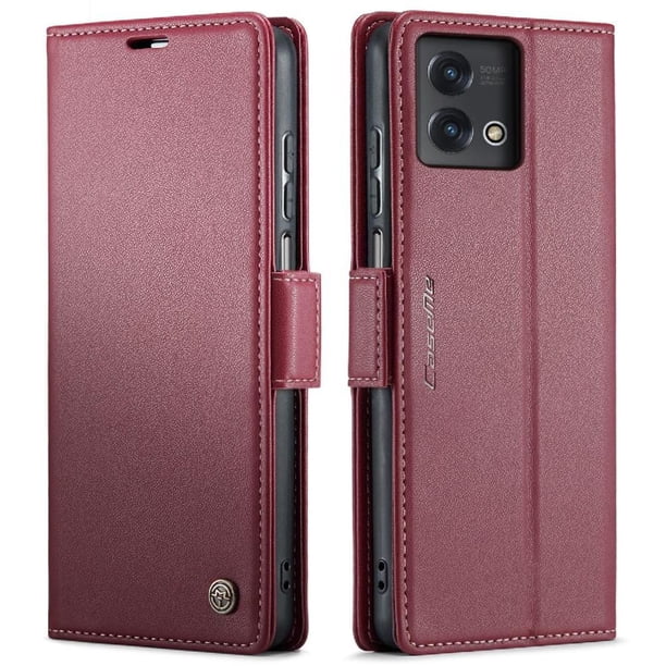 CaseMe tipo cartera Motorola Moto G Stylus 5G 2023 con cierre magnético, RFID, tarjetero, soporte, carga inalámbrica