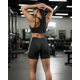 thumbnail image 2 of Calza Corta Mujer Fitness Tiro Alto Pretina V Modelador Gym, 2 of 3