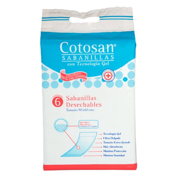 Sabanillas Desechables Adultos, 6 Un