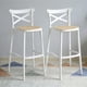 thumbnail image 1 of Pack 2 Taburete Piso Bar O Terraza Apilable 76cm Crossback Danubio Venhoouse Blanco, 1 of 8