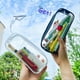 thumbnail image 2 of Stylish Clear PVC Zipper Pencil Bag for Toiletries, Exam, and Travel - Black and White, 2 of 5