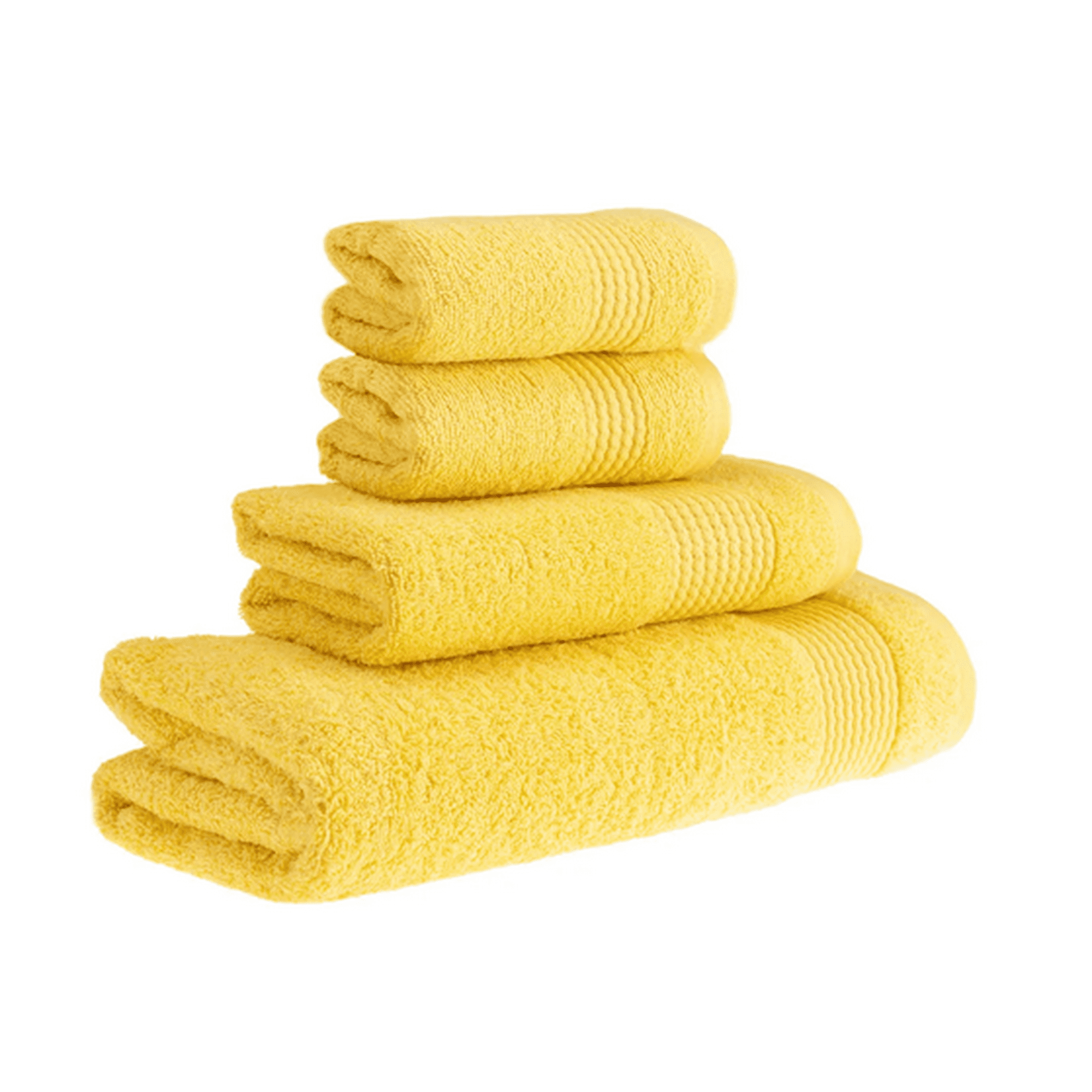 Genérico - Toalla De Baño + Mano Algodón By Cannon 350g Color Amarillo Liso