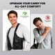 thumbnail image 4 of Bolso doble de hombro de cuero DOEUTLQ ajustable negro, 4 of 6