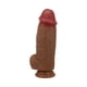 thumbnail image 4 of Consolador Realístico Extra Grueso Achille 220 mm Mulato, 4 of 8