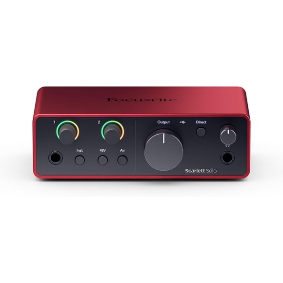 Interfaz de Audio Focusrite Scarlett Solo 4ta Gen USB 2x2