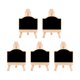 thumbnail image 3 of 5 Piezas De Letreros De Boda De Pizarra De Madera Con Soportes Para Café Cumplea?os Arqueado, 3 of 5