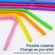 thumbnail image 3 of 200 Pack 8.5 High Multicolour Flexible Plastic Straws, 3 of 3