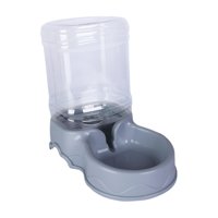 Ioensy - Dispensador De Comida Para Perros Y Gatos, Alimentador Automático Para Mascotas De 3,5 L, Dispensador De Agua Para Perros Pequeños, Conejos Y Cachorros, Color Gris