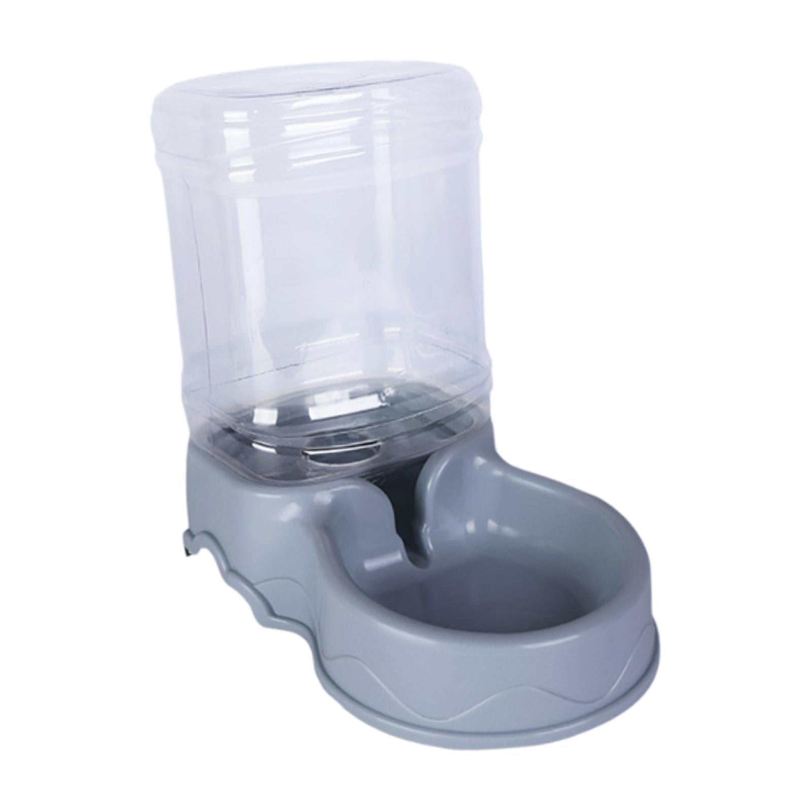 Ioensy - Dispensador De Comida Para Perros Y Gatos, Alimentador Automático Para Mascotas De 3,5 L, Dispensador De Agua Para Perros Pequeños, Conejos Y Cachorros, Color Gris