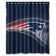 thumbnail image 1 of Cortina de ducha con diseño de Tom Brady de los New England Patriots, juego de cortinas de baño con ganchos, tamaño 60 x 72 pulgadas, 1 of 3