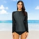 thumbnail image 5 of Camiseta de natación de manga larga con protección solar UV para mujer, 5 of 7