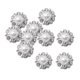 thumbnail image 1 of 10 Piezas Peque?os Botones De Perlas De Diamantes De Imitación Botones Redondos De Aleación Plateada, 1 of 5