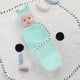 thumbnail image 3 of Pañuelo para bebé con gorro Pañuelos para eructar para recién nacidos hechos de cómodo algodón orgánico, saco de dormir para bebé niña niño 0-3 meses, 3 of 8