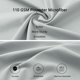 thumbnail image 4 of Funda de Almohada Corporal de Microfibra Cepillada REGALWOVEN, Jumbo Gris Claro, 4 of 7
