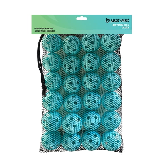 Bandit Sports Mini Popper Pelotas de Plástico para Entrenamiento de Béisbol, 24 Piezas