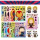 thumbnail image 4 of Pegatinas Lnyofz 36 piezas – Pack de héroes 'Make-a-Face', 4 of 7