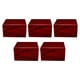 thumbnail image 1 of Caja De Soporte De Reloj De Madera Con Ranura única, Organizador De Almacenamiento De Reloj De Pulsera, Rojo, 5 Uds., 1 of 5
