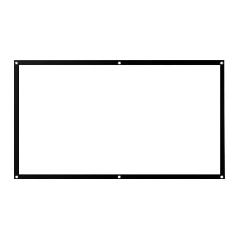 Xusx111 - Pantalla De Proyector De 120 Pulgadas 16:9 Plegable Anti-pliegue Pantallas De Películas De Proyector Portátiles Para Cine En Casa Al Aire Libre En Interiores