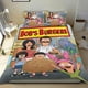 thumbnail image 1 of Las Hamburguesas de Bob Conjunto de sábanas temático, trío de piezas, cómodo y amigable con la piel, diseño único, regalo de decoración para el hogar para familiares, amigos y fans,173cm *218cm, 1 of 6