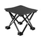 thumbnail image 2 of Taburete Plegable De Camping Práctico Con Bolsillo Lateral Para Jardinería, Camping, Playa, 33 X 33 X 32 Cm, Color Negro, 2 of 5