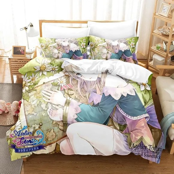 Atelier Totori The Adventurer of Arland Bedding Set Bed Set Teenager Bedroom Duvet cover Sets Bed Sheets