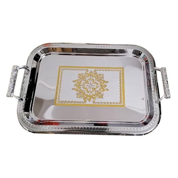 Bandeja De Desayuno Nordic Vanity Platter Para Comer Mesa De Almacenamiento Sala De Estar Argent S