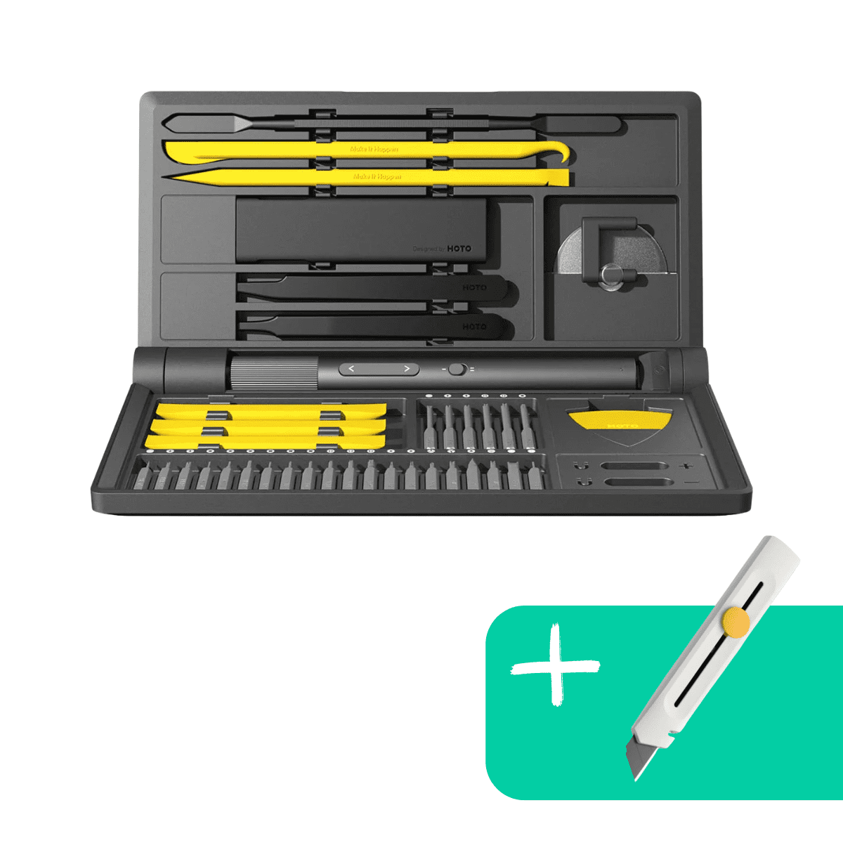 Hoto Kit Destornillador De Precisión Pro + Hoto Cartonero