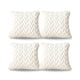 thumbnail image 1 of Pack De 4 Fundas De Cojines Diseño Espiga 45cm X 45 Cm Blanco, 1 of 4