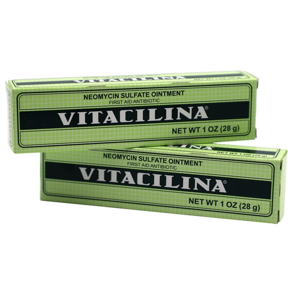 Pomada para la piel Vitacilina, antibiótico de primeros auxilios, 30 ml, paquete de 2