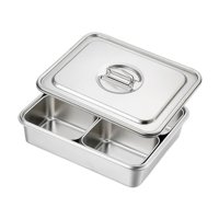 Bothyi - Chafing Buffet Chafer Set Hot Pot Chafer Para Banquetes Condimentos De Cocina 4 Compartimentos