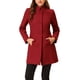 thumbnail image 1 of INSPIRE CHIC Abrigo de Mujer de Largo Medio con Cuello Mao, Abotonado, Abrigo de Invierno con Bolsillos Inclinados y Forro Completo Rojo Oscuro M, 1 of 6
