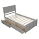 thumbnail image 4 of Plataforma Almacenamiento Cama, 2 cajones con ruedas, marco de tamaño doble, 4 of 6