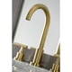 thumbnail image 3 of Grifo de baño Kingston Brass Manhattan FSC8923CML Latón cepillado, 3 of 8