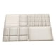 thumbnail image 1 of 4 Uds Bandeja de Joyería Organizador Insertar Divisor Caja de Almacenamiento Vitrina para Mujer Regalo Día de La Madre Regalos Reloj de Pared Pantalla , Beige, 1 of 5